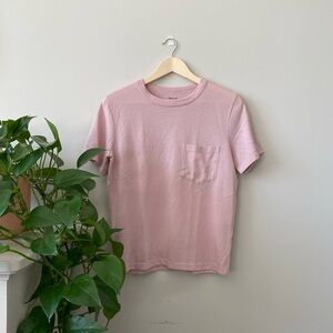 Madewell Blush Pink Tee; size small